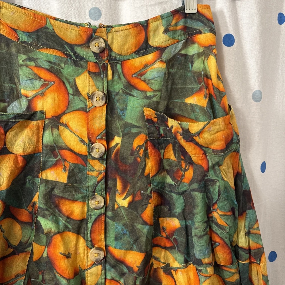 Maeve by Anthropologie Summer Orchard Long Skirt Size 0 Petite 0P - Picture 2 of 9